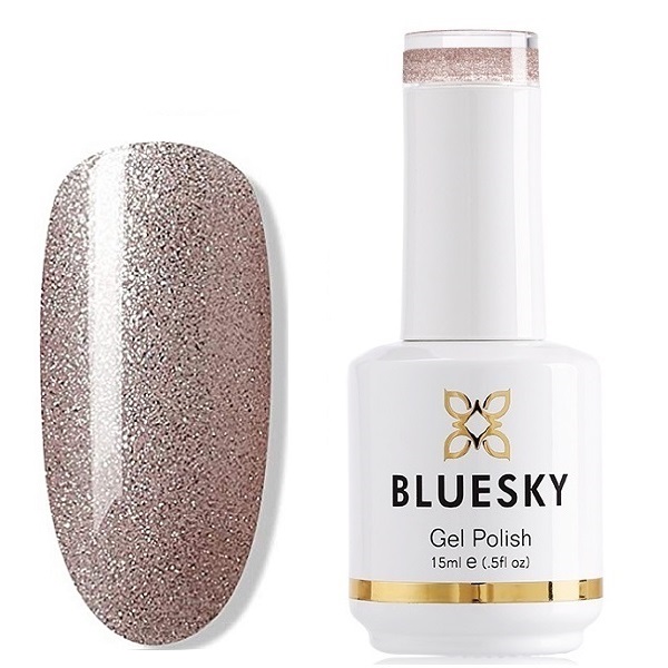 Ημιμόνιμο Βερνίκι Bluesky 15ml - 63903 Fairy Dust, απαλό σαμπανιζέ glitter