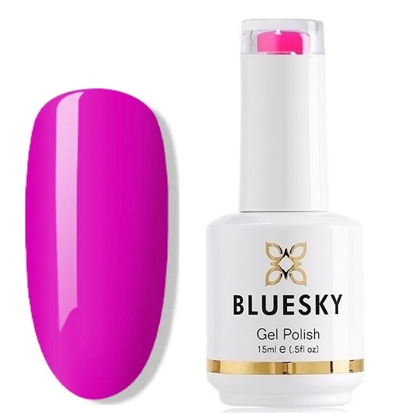 Ημιμόνιμο Βερνίκι Bluesky 15ml - 63909 Lollipop, ροζ πολύ έντονο με βάση ματζέντα