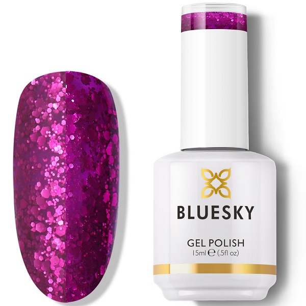 Ημιμόνιμο Βερνίκι Bluesky 15ml - Violets Rock