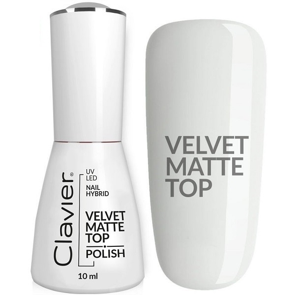 Clavier Luxury Ημιμόνιμο Βερνίκι 10ml - Top Coat Velvet Matte