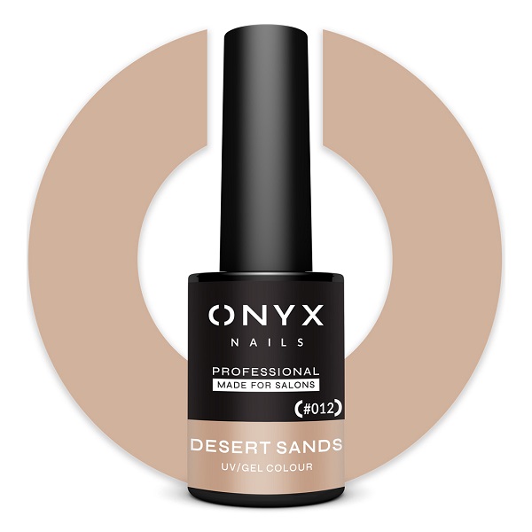 Ημιμόνιμο Βερνίκι Onyx 012 Desert Sands 7ml (Μπεζ της άμμου με ελάχιστο καφέ)