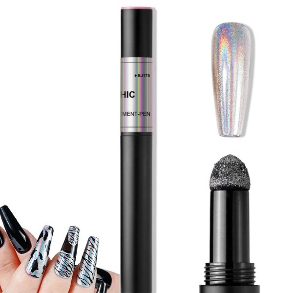 Διακοσμητική σκόνη Magic Pen Holo Effect Silver